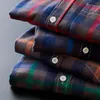 Camisas informales para hombre, camisa a cuadros ajustada a la moda para hombre, camisa a cuadros de manga larga para hombre, camisas a cuadros de algodón para hombre, camisas para hombre Eldd22