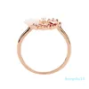 2022 neue Kreative Kristall Mann Frau Ring Designer Finger Rose Glamour Ring schmuck Geschenk