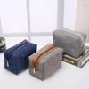 Myyshop Portable Cosmetic Bag Simple Square Bags Commute Storage Customized Logo Zipper Handbag Home Furnishing