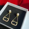 Mode Pearl Gold Diamonds Earring Designer Hoop örhängen för kvinnor Mens smycken Luxury Love Par Ear Studs CSG2309153