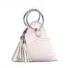 Mini Triangle Tote Ladies Tassel Round Metal Handle Purses Pyramid Shaped Designer Hand Bags Evening Party Women Day Clutch Bag281J