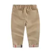 Calças de grife infantil Procura e outono Novos meninos versáteis calças casuais calça moda para crianças tamanho 90-140 psk113