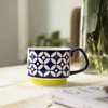 머그잔 북유럽 쌓을 수있는 세라믹 머그잔 커피 컵 커플 아침 식사 귀 간단한 우유 CupMug 교수형
