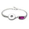 Charmarmband Rhinestone 238 Högkvalitativ utbytbar 18mm Snap Button Metal Armband Bangle Jewelry for Women Teenagerscharm