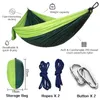 270140 Hängande hängmatta Portable Parachute Hammock Bed Camping Survival Garden Outdoor Hunting Leisure Sleeping Hammock 220606