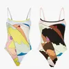 Designer FE summer fashion high-end sexy strap beach bikini Printed Bodysuits Swimwear For Women Vacation Beach One Piece Swimsuits Ladies Bikinis With Chest Padded