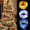 Toys Fairy Ribbon Light Рождественская украшение рождественская елка домашние украшения 2023 Арки струны светильники Навидад