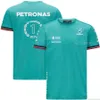 Nowy dla Mercedes F1 Racing Team Polos T-Shirt Motorsport Auto Petronas Summer Szybki suchy oddychanie