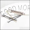 Hairpins Hair Jewelry Fashion Women Basic Waved Gold Black Brown Pins Salon Grips Invisible Holder Good Quality Drop Delivery 2021 Vvtux