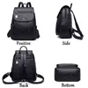 Kolory kobiety plecak Nowy wysokiej jakości miękka skórzana podróż dla dużych możliwości szkolne torby dla nastolatków czarne J220620