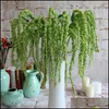 Flores decorativas Wreaths Festive Party Supplies Home Garden Flone 8 Filial Plantas Verde Artificial Fake Amante Fruta Amaranthus Casamento D