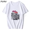 Jojos Bizarre Adventure Vintage Men Manga футболка Harajuku Streetwear Cotton Camisetas Hombre Men Vaporwave Япония Аниме Рубашка 220504