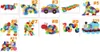 더블 사이드 26 알파벳 문자 및 번호 나무 직소 퍼즐 어린이 수학 ABC 123 장난감 비용 도매 2 PC 이상