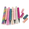 Colorful Eyelash Liquid Eyeliner Glue Pencil 2 In 1 Magic Quick Drying Adhesive Color Eye liner Pen with Rhinestone