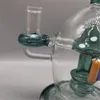 Cheap Laker Color beaker bong 14.4mm Joint Size Mushroom Design pipe in vetro 23cm Tall dab rigs