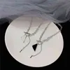 Trójkąt klasyczny naszyjnik projektant Diamentowy łańcuch Naszyjniki Kobiety Kryształowy Hip Hop Naszyjniki Prezent 278o