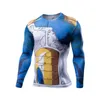 Herr t-shirts goku t skjortor män komprimering anime kort ärm t-shirt fitness toppar vegeta cool rolig tshirtsmen's290z