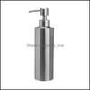 Dispenser di sapone liquido Accessori per il bagno Bagno Casa Giardino Fl 304 Bottiglie per pompa per lozione per lavello da appoggio in acciaio inossidabile per cucina e 250