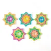 Fidget Toys Sensory Rainbow Macarons Magic Star Разнообразие Дети Головолом