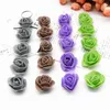 500 stuks Groothandel zeepbel bloem teddybeer van rozen schuim nep woondecoratie accessoires bruiloft decoratieve bloemen kransen 220406