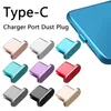 Universal Telefon Anti Dust Gadgets Dammtät typ C Micro Charger Port Aluminium Eloy Stopper slitbeständig täckning för iPhone 13 12 11 Android Samsung Xiaomi Huawei