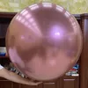 36 tum fest ballong jätte runda ballonger barn leksaker latex krom metallisk diy bröllop födelsedag baby dusch julbågdekoration ballon