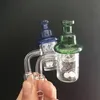 Collo all'ingrosso Banger al quarzo Carb Cap set chiodo al quarzo da 25mm 10mm 14mm 18mm Maschio Femmina 90 gradi Terp Banger flat top per Glass Dab Rigs Bong