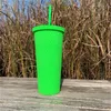 2021 Starbucks Studded Tumblers 710ML Plastic Coffee Mug Bright Diamond Starry Straw Cup Durian Cups Gift Product 602 E3