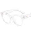 Güneş Gözlüğü Şeffaf Kare Okuma Gözlüğü Erkek Tasarımcı Büyük Boy Kadın Retro Presbiyopi Gözlük