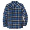 Men's Dress Shirts Fashion Plaid Shirt Jacket Long Sleeved Quilt Lined Brushed Flannel Rugged Lapel Collar Sleeve Loose Outer207q