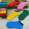 Herrensocken Designer Herren Damensocken Fünf Paar luxuriöse Sportfrühlings- und Sommerexplosionsmodelle Briefdruck hochwertige Baumwolle mit Box JBM3