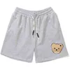 Palm Pa Angel Beheaded Bear Towel Embroidered Elastic Waist Drawstring Sports Casual Shorts for Men and Women Quick-dry Ywt3s