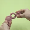 Lion Baby Teether Pierścień Silikonowy trzonowiec Bransoletka Bransoletka Lwa Kształt Zęby ugryzienia 10 kolorów M4143