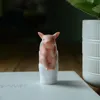 Cute Sitting on Toilet Animal Pig PVC Model Action Figure Decoration Mini Kawaii Toy for Kids Childrens Gift Home Decor 220704