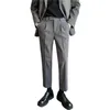 Costumes pour hommes Blazers automne hiver épais laine affaires robe pantalon pour hommes Gentleman bureau Social costume décontracté mariage Str280h