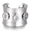 Bedelarmbanden groothandel snap armband vintage metaal 18 mm knop bangle fit snaps knoppen sieraden diy kent22