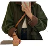 Jackets femininos vintage retchwork turndown colar casaco de veludo casaco de veludo outono L 220823