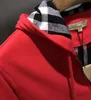 Capuz de gole de goleia xadrez xadrez de bordado de bolso com excesso de peso Jackets da marca Cardigan Unisisex outono e inverno