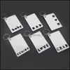 D￩corations de No￫l Festive Party Supplies Home Garden Sublimation Blank Keychain Pendant MDF Prince ￠ double face Cl￩ de transfert de chaleur Ch