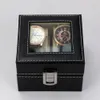 Scatole per orologi Custodie 1/2/3/6 Griglie Scatola per orologi Custodia per orologi in pelle PU Custodia per orologi Scatola di immagazzinaggio per orologi al quarzo Scatole per gioielli Display regalo 230206