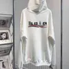 Herrtröjor Sweatshirts Rätt version av Tide Brand 21SS Autumn and Winter New Paris Family Cola Wave Letter broderat par Leisure Hoodiedeh