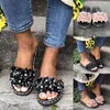 Sandalen slippers atletische dames Boheemse casual schoenen slippers bloemen flat voor vrouwen kristal strand mode damesandals