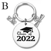 Afstuderen Geschenk roestvrij staal sleutelhanger 2022 Afstudeer Keychains hanger Bagage Decoratie Key Chain Fashion Accessoires Keyring