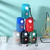 TG629 Portable Wireless Bluetooth Speaker LED Light Outdoor Music Player Stereo Speakers with FM Radio Microphone Flashlight