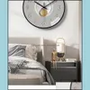 Simple Wall Clock Silent Living Room Art Fashion Light And Shadow Personalized Decorative Quartz Drop Delivery 2021 Home Deco El Supplies