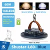 Lampada da campeggio a LED da 60 W con batteria da 15600 mAh Torcia a lanterna portatile da pesca con luci a tenda magnetica Lampada da lavoro ad alta potenza