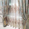 Luxury European Style Embossed Jacquard Curtain for Living Room Bedroom Blackout Curtain Custom Window Screens 220809