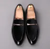 Дизайнер-Горячая распродажа-итальянская мода элегантная Оксфордская обувь для мужской обуви большие размеры мужчины формальные туфли кожаные мужские платья мокасины мужчина скользят на MAS