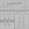 Other Earrings Jewelry Handmade White Pearl Shell Beads Gem Stone Fashion Drop Delivery 2021 Dhdub