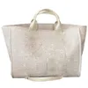 Pode personalizado qualidade luxo bolsa de design de moda bolsa de bolsa bordada Beach Tote grande sacos de compras alça de metal vale os sacos de ombro férias laday sexy